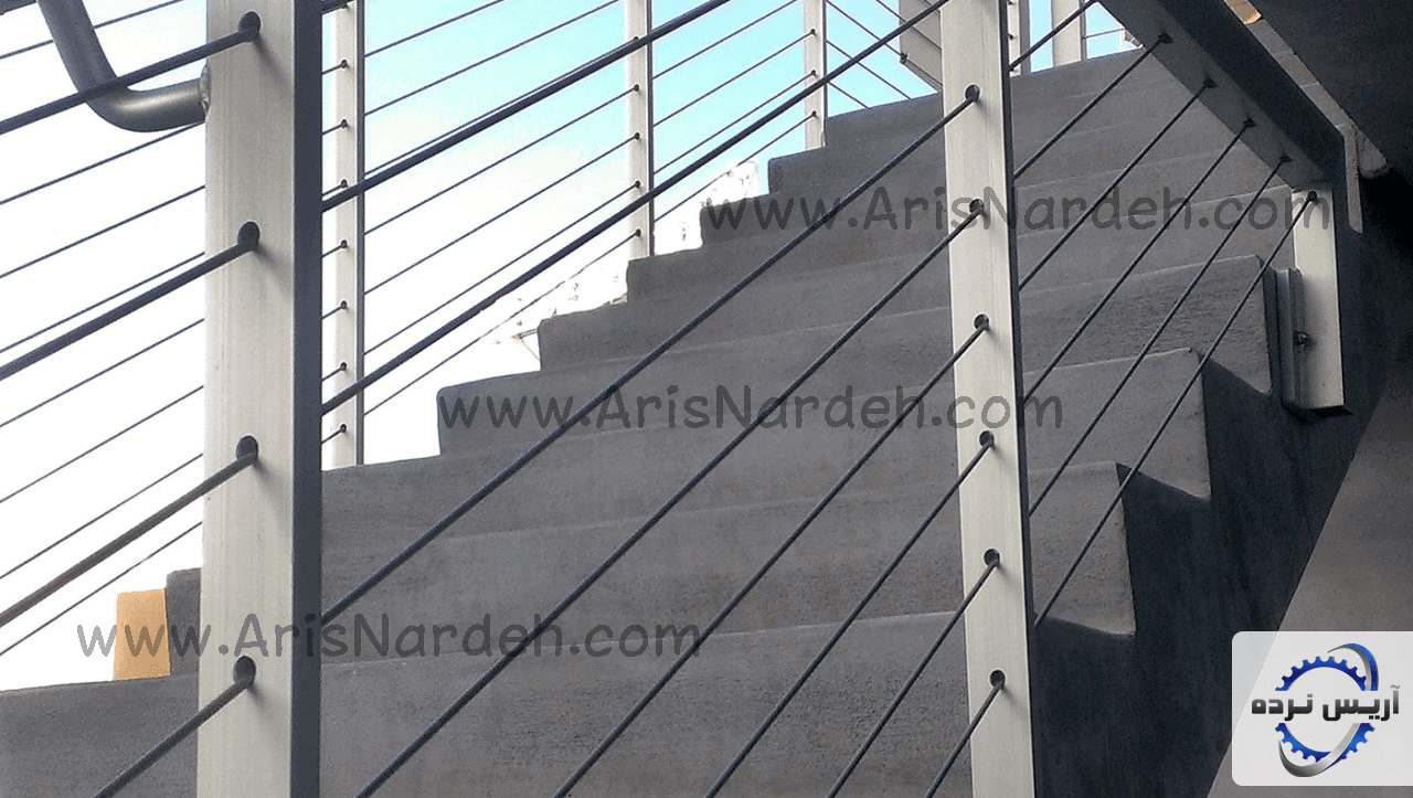 نرده سيم بوكسلي راه پله